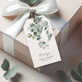 Elegant Succulent Eucalyptus Greenery Wedding Cadeaulabel