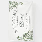 Elegant Succulent Eucalyptus Leaves vrijgezellenfe Spandoek (Verticaal)