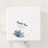 Elegant Succulent Greenery Wedding Bedankt Bedankjes Labels (In situ)