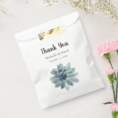 Elegant Succulent Greenery Wedding Bedankt Bedankzakje (Gezegeld)