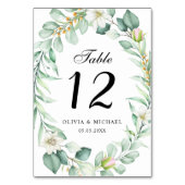 Elegant Succulent Greenery Wedding Kaart (Voorkant)