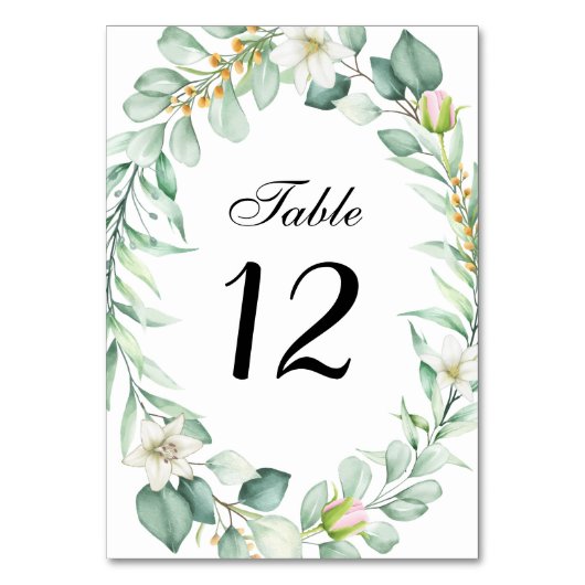 Elegant Succulent Greenery Wedding Kaart (Voorkant)