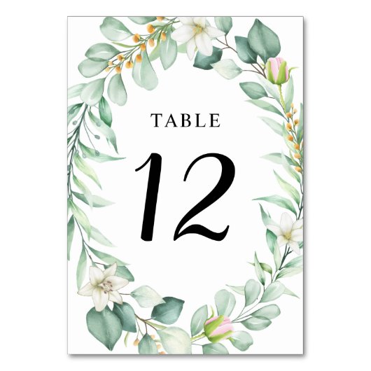 Elegant Succulent Greenery Wedding Kaart (Achterkant)