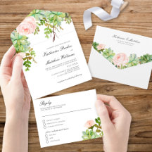 Elegant Succulent Roos Garden Boho Wedding