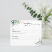 Elegant Succulents Greenery Advice Kaart (Staand voorkant)