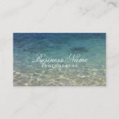 Elegant Summer Beach Photography Visitekaartje (Voorkant)