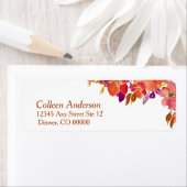 Elegant Summer Bouquet Modern Return Address Etiket (Insitu)