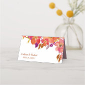 Elegant Summer Bouquet Modern Wedding Plaatskaartje (Achterkant)