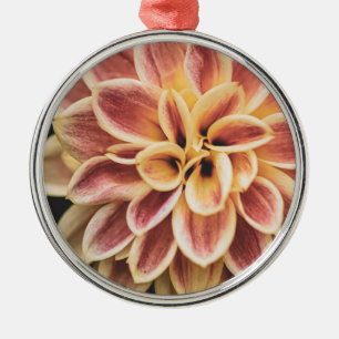 Elegant Summer Dahlia Flower (Floral Art) Metalen Ornament
