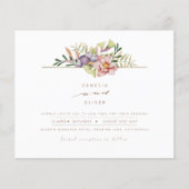 Elegant Summer Floral Wedding Invite QR Code RSVP Flyer (Voorkant)