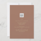 Elegant Summer Floral Wedding Invite QR Code RSVP Kaart (Achterkant)