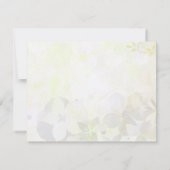 Elegant Summer Flowers Wedding RSVP Kaart (Achterkant)