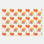 Elegant Summer Fruit Pattern Inpakpapier Vel (Voorkant)