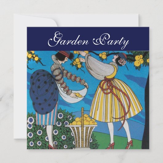 ELEGANT SUMMER GARDEN PARTIJ KAART (Voorkant)