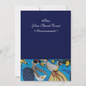 ELEGANT SUMMER GARDEN PARTY SAPPHIRE GEM MONOGRAM KAART (Achterkant)