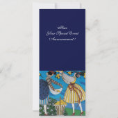 ELEGANT SUMMER GARDEN Party ,SAPPHIRE GEM MONOGRAM Kaart (Achterkant)