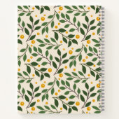 Elegant Summer Greenery Personalized Recipe Notitieboek (Achterkant)