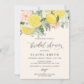 Elegant Summer Lemon Lime Citrus Bridal Shower Kaart (Voorkant)
