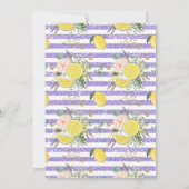 Elegant Summer Lemon Lime Citrus Bridal Shower Kaart (Achterkant)