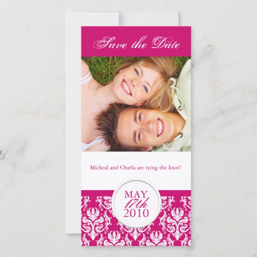 Elegant Summer Save the Date Photocard (Voorkant)