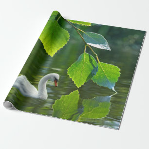 Elegant Summer Swan Cadeaupapier