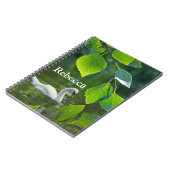 Elegant Summer Swan Notitieboek (Linkerzijde)