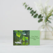 Elegant Summer Swan Visitekaartje (Staand voorkant)