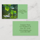 Elegant Summer Swan Visitekaartje (Voorkant / Achterkant)