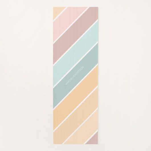 Elegant Summer Vibe Creamy Colors Yogamat (Voorkant)