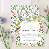 Elegant Summer Wildflower Virtual Shower Kaart