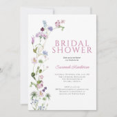 Elegant Summer Wildflower Vrijgezellenfeest Kaart (Voorkant)