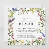 Elegant Summer Wildflower Vrijgezellenfeest Mail Kaart (Voorkant)