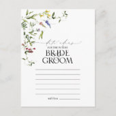 Elegant Summer Wildflower Waterverf Date Ideeën Briefkaart (Voorkant)