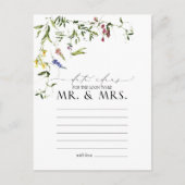 Elegant Summer Wildflower Waterverf Date Ideeën Briefkaart (Voorkant)