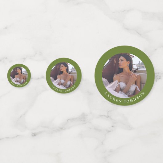 Elegant Summer Wildflower Waterverf Vrijgezellenfe Confetti (Achterkanten)