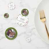 Elegant Summer Wildflower Waterverf Vrijgezellenfe Confetti (Groep)