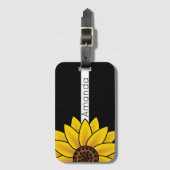 Elegant Sunflower Bagagelabel (Voorkant (verticaal))