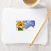 Elegant Sunflower Boho Persoonlijk retouradres Etiket (Insitu)