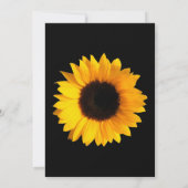 Elegant Sunflower Custom Vrijgezellenfeest Kaart (Achterkant)