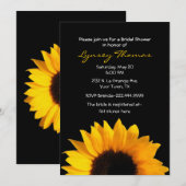 Elegant Sunflower Custom Vrijgezellenfeest Kaart (Voorkant / Achterkant)