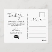 Elegant Sunflower Eucalyptus Afstuderen Hartelijk  Briefkaart (Achterkant)