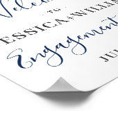 Elegant Sunflower Eucalyptus Engagement Party Poster (Hoek)