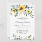 Elegant Sunflower Eucalyptus ENGAGTY Kaart (Voorkant)