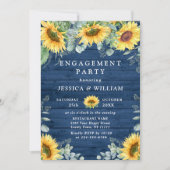 Elegant Sunflower Eucalyptus ENGAGTY Kaart (Voorkant)