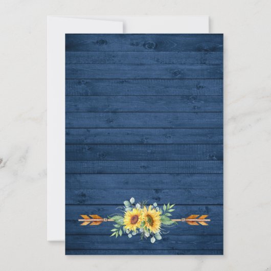 Elegant Sunflower Eucalyptus ENGAGTY Kaart (Achterkant)