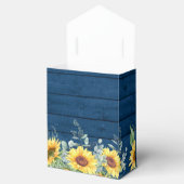 Elegant Sunflower Eucalyptus Floral Gift Wedding Bedankdoosjes (Geopend)
