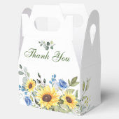 Elegant Sunflower Eucalyptus Florenz. Vrijgezellen Bedankdoosjes (Geopend)