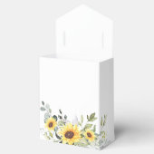 Elegant Sunflower Eucalyptus Florenz. Vrijgezellen Bedankdoosjes (Geopend)