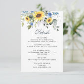 Elegant Sunflower Eucalyptus Foliage — Gegevens Informatiekaartje (Staand voorkant)