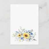 Elegant Sunflower Eucalyptus Foliage — Gegevens Informatiekaartje (Achterkant)